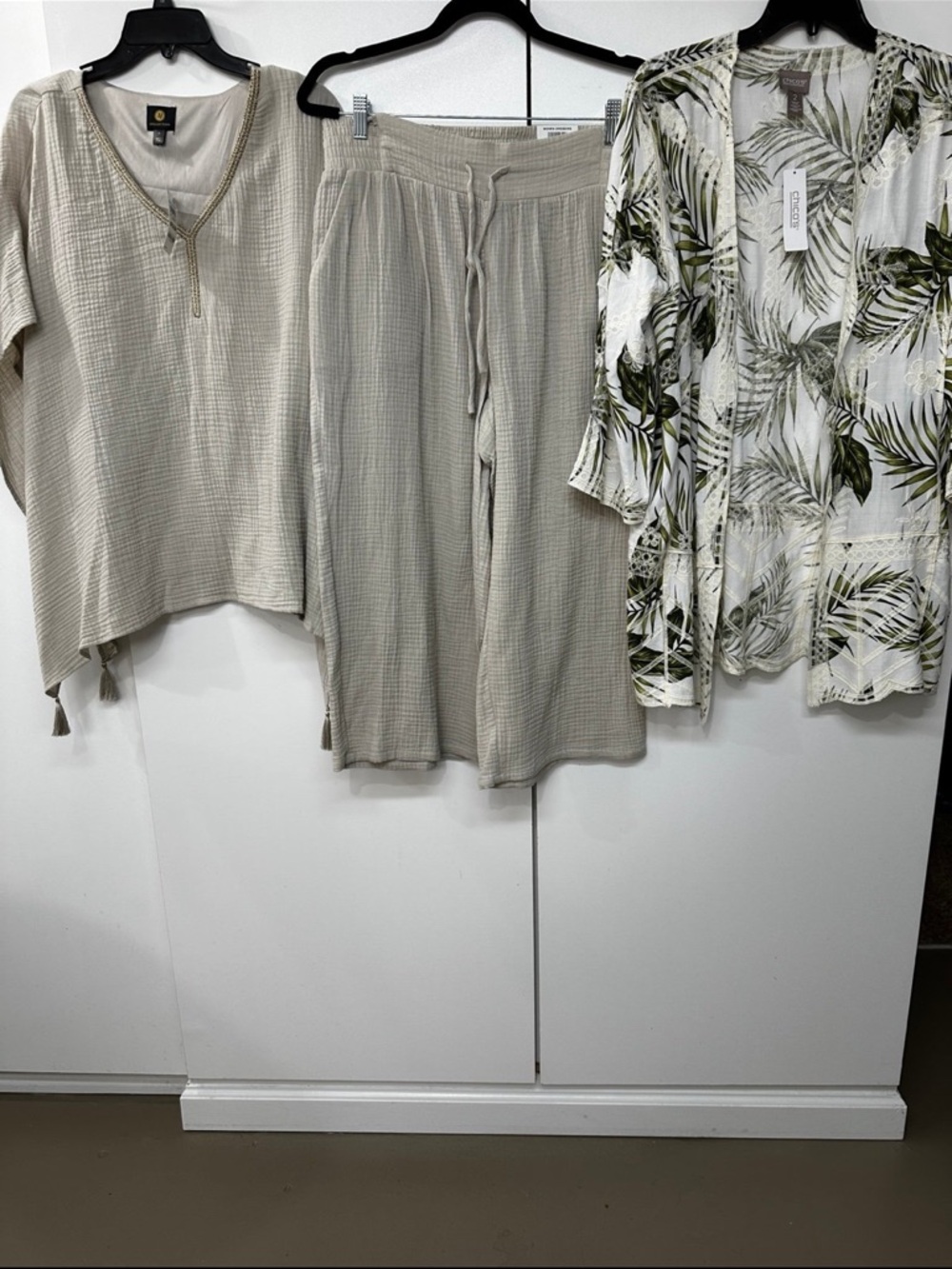 Bundle!  New! 3-price bundle JM Collection set & Chico's Kimono
Price firm!